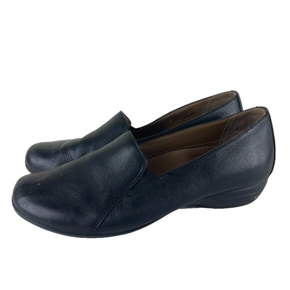 Dansko Farah Women 12.5 / 13 Eu 43 Black Leather Slip On Comfort Loafer - Picture 1 of 8